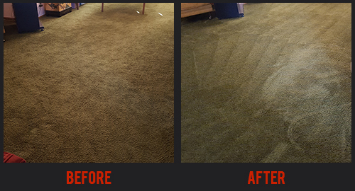 Before and After Carpet Cleaning