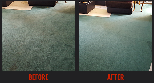 Before and After Carpet Cleaning