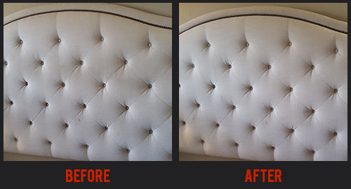 Before and After Upholstery Cleaning